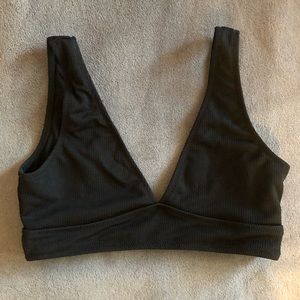 black bikini top